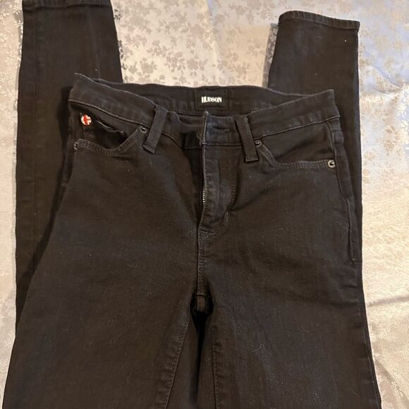 Hudson size 24 black skinny jeans - Picture 6 of 8